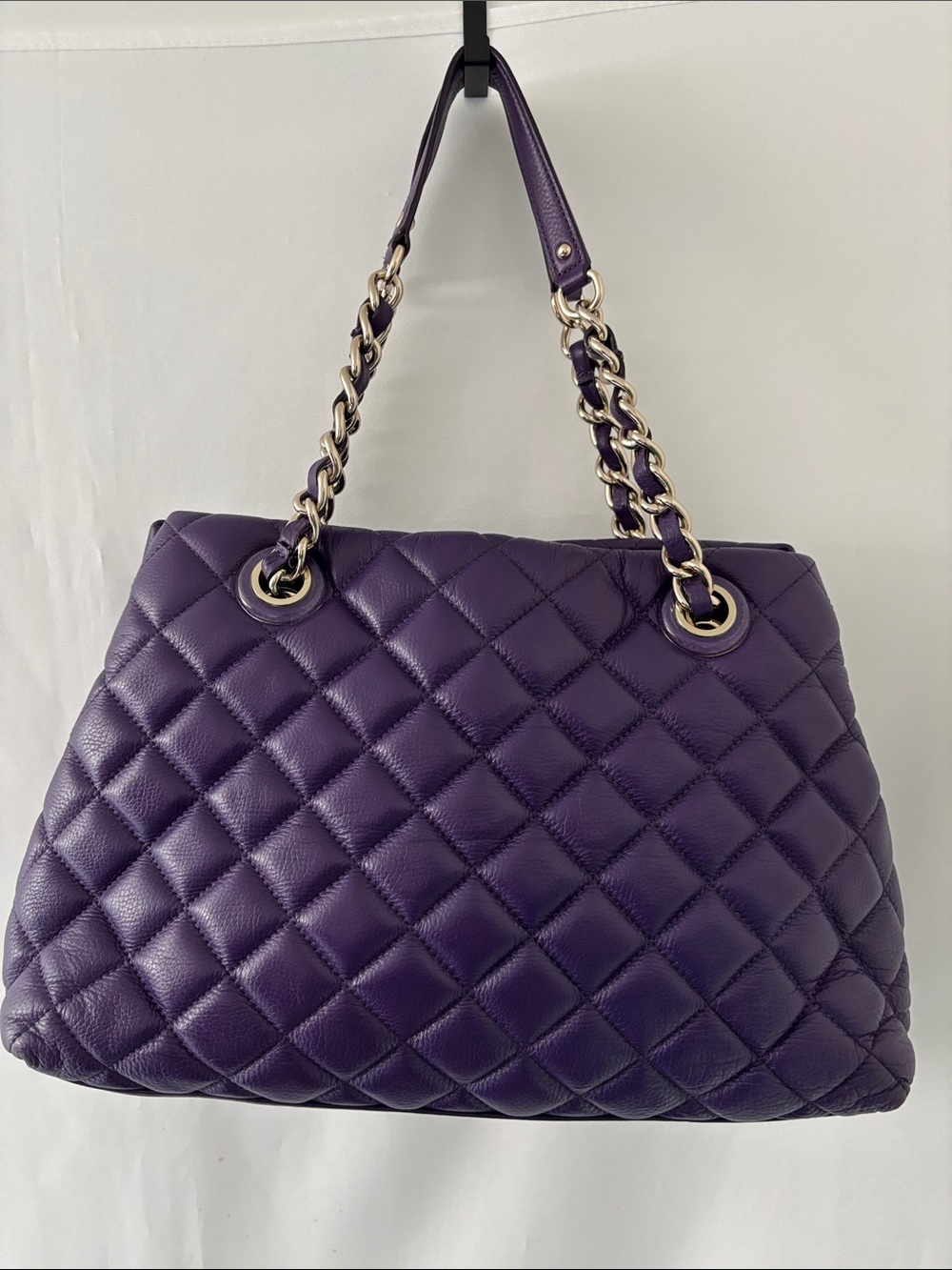 KATE SPADE RARE GOLD COAST LEATHER HANDBAG DARK AFRICAN VIOLET MARYANNE LARGE